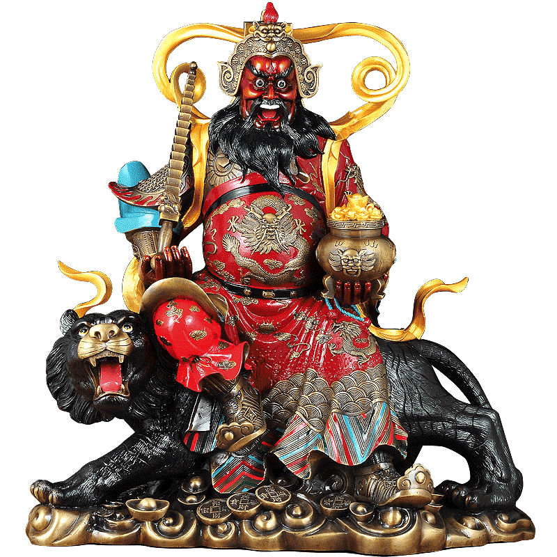 特大赵公明武财神佛堂开业礼品