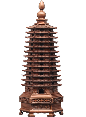 紫铜十三层文昌塔摆件家居客厅玄