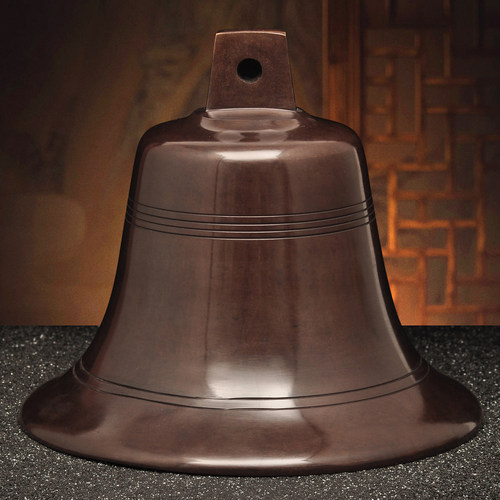 全铜古钟摆件寺庙铜钟宝钟喇叭口