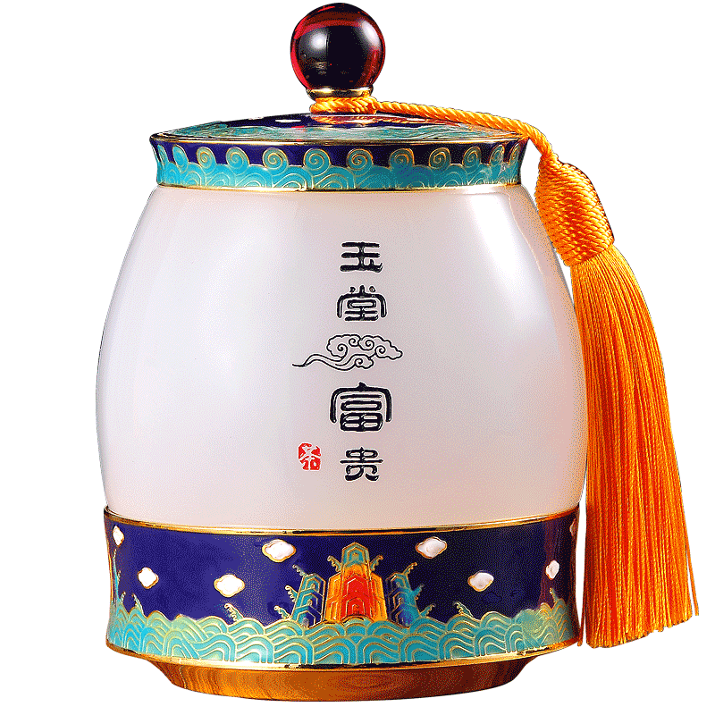 琉璃商务送恩师储茶罐企业定制