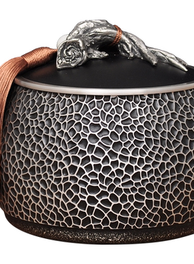 纯锡茶叶罐摆件锡罐家用装茶叶罐子密封罐送长辈退休乔迁商务礼品