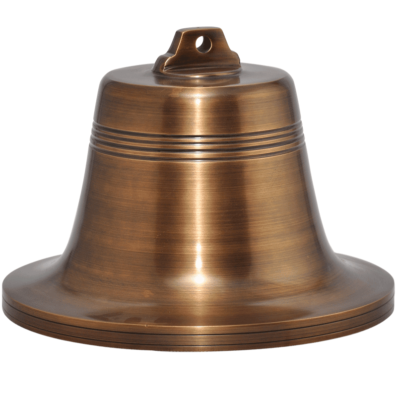 铜钟黄铜摆件寺庙手敲钟大钟警钟长鸣学校老式铜铃铛大号挂件撞钟