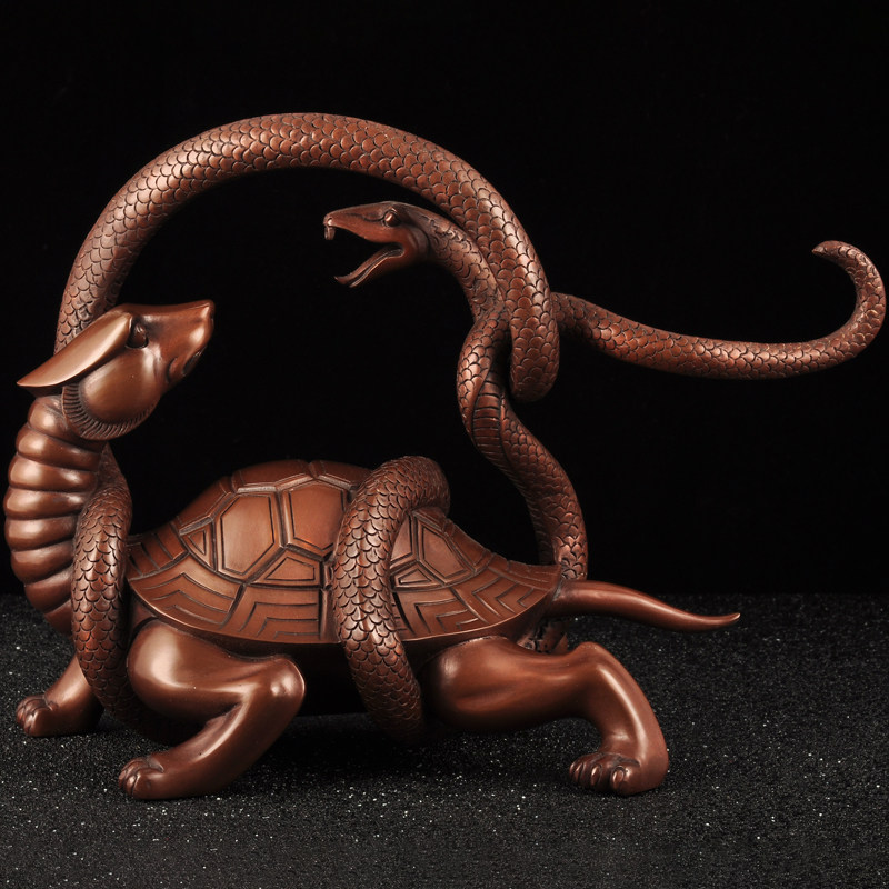 紫铜青龙白虎朱雀玄武摆件中式 家居客厅玄关装饰品乔迁商务礼品,家居饰品,桌面摆件,淘宝优惠券,粉丝福利购,淘宝优惠卷