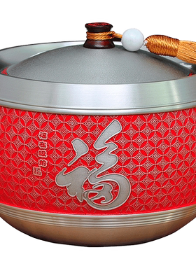 廖达纯锡茶叶罐锡罐制茶罐密封罐防潮大号家用精品礼盒装定制礼品