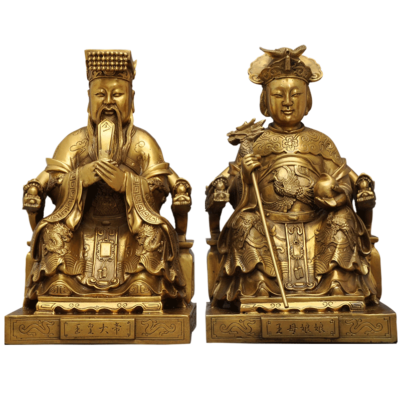 黄铜王母娘娘神像居家工艺品