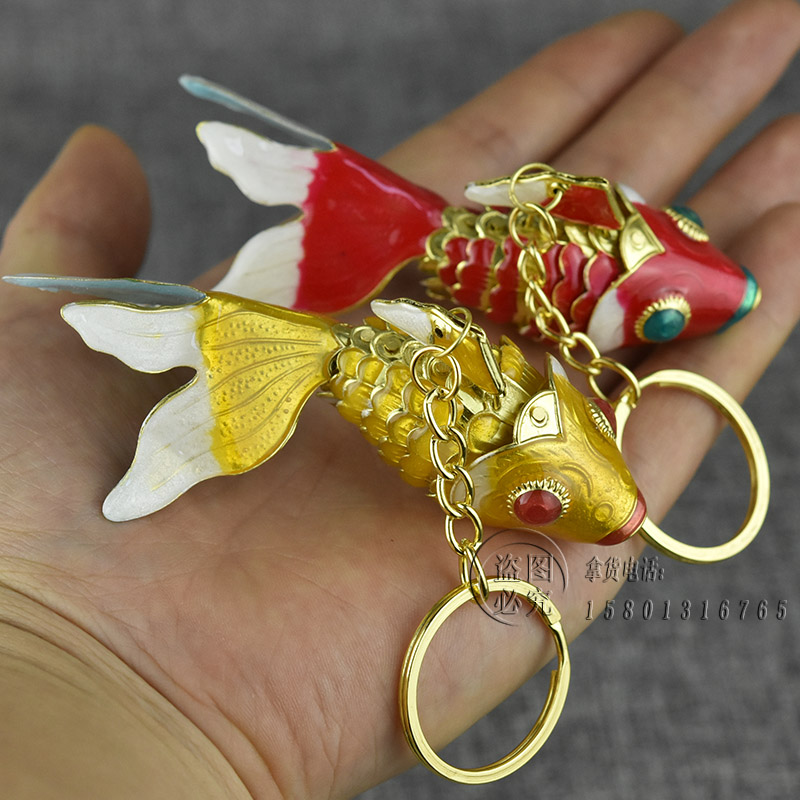 北京特色金鱼纪念圣诞节景泰蓝