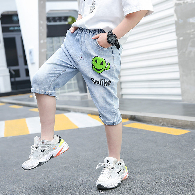 9中童6岁男童夏裤子薄款中大童七分裤7牛仔裤宝宝五分裤8宽松短裤