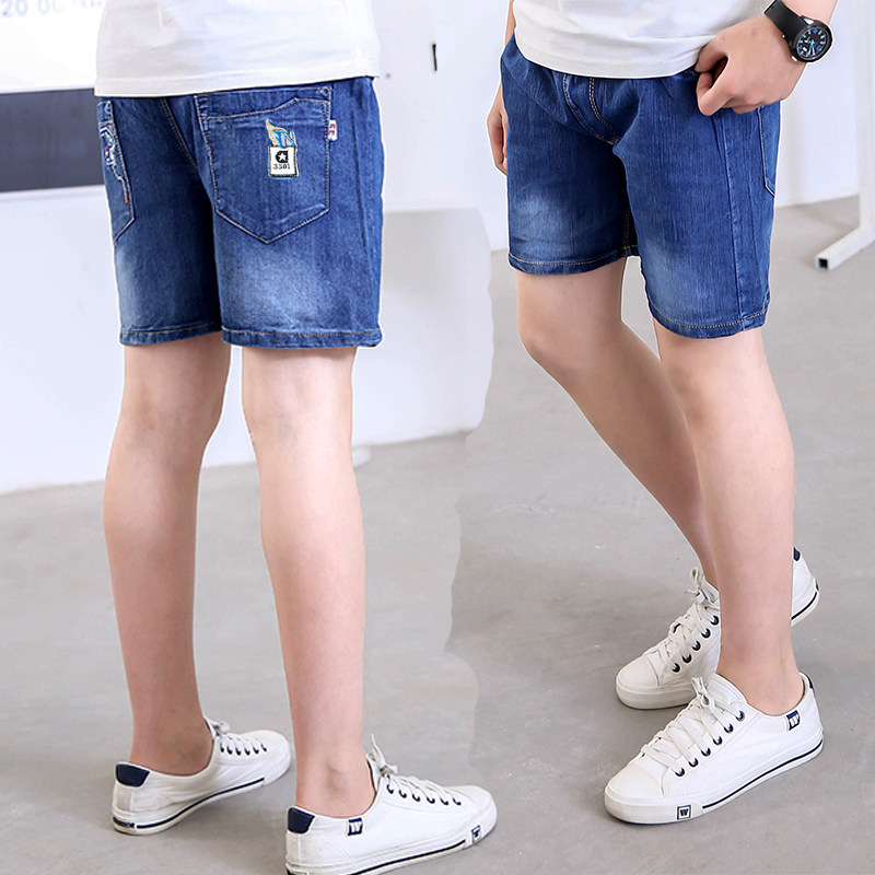 儿童短裤牛仔男童夏季薄款宽松三分裤外穿5-6-7-8-9-10岁宝宝裤子