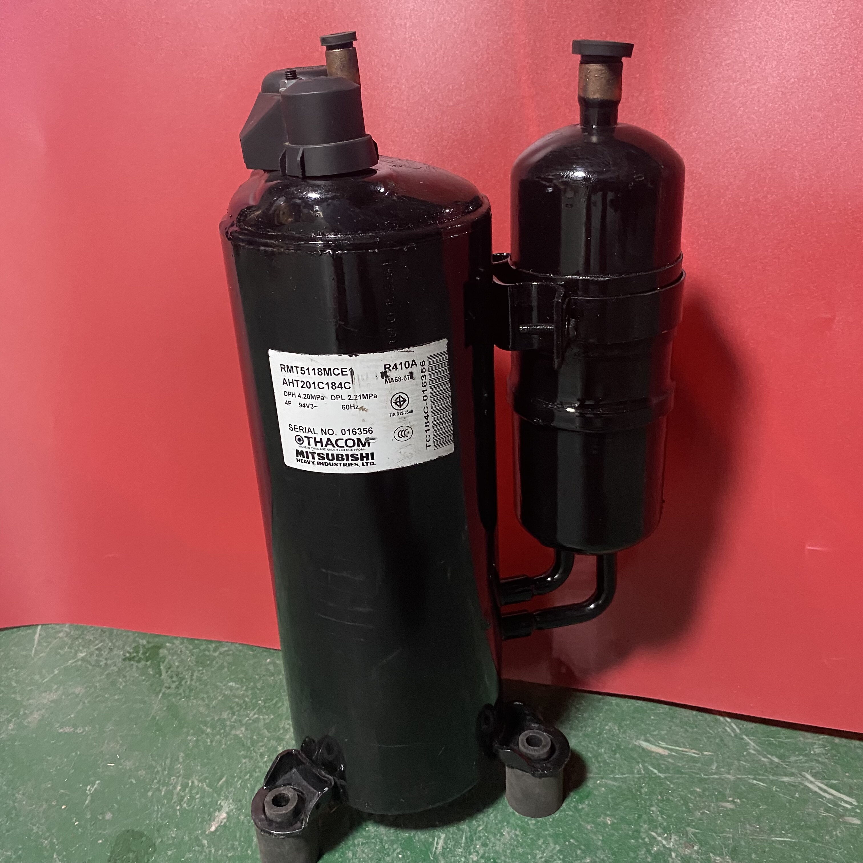 三菱直流变频空调压缩机RMT5118MCE1原装拆机AHT201C184C