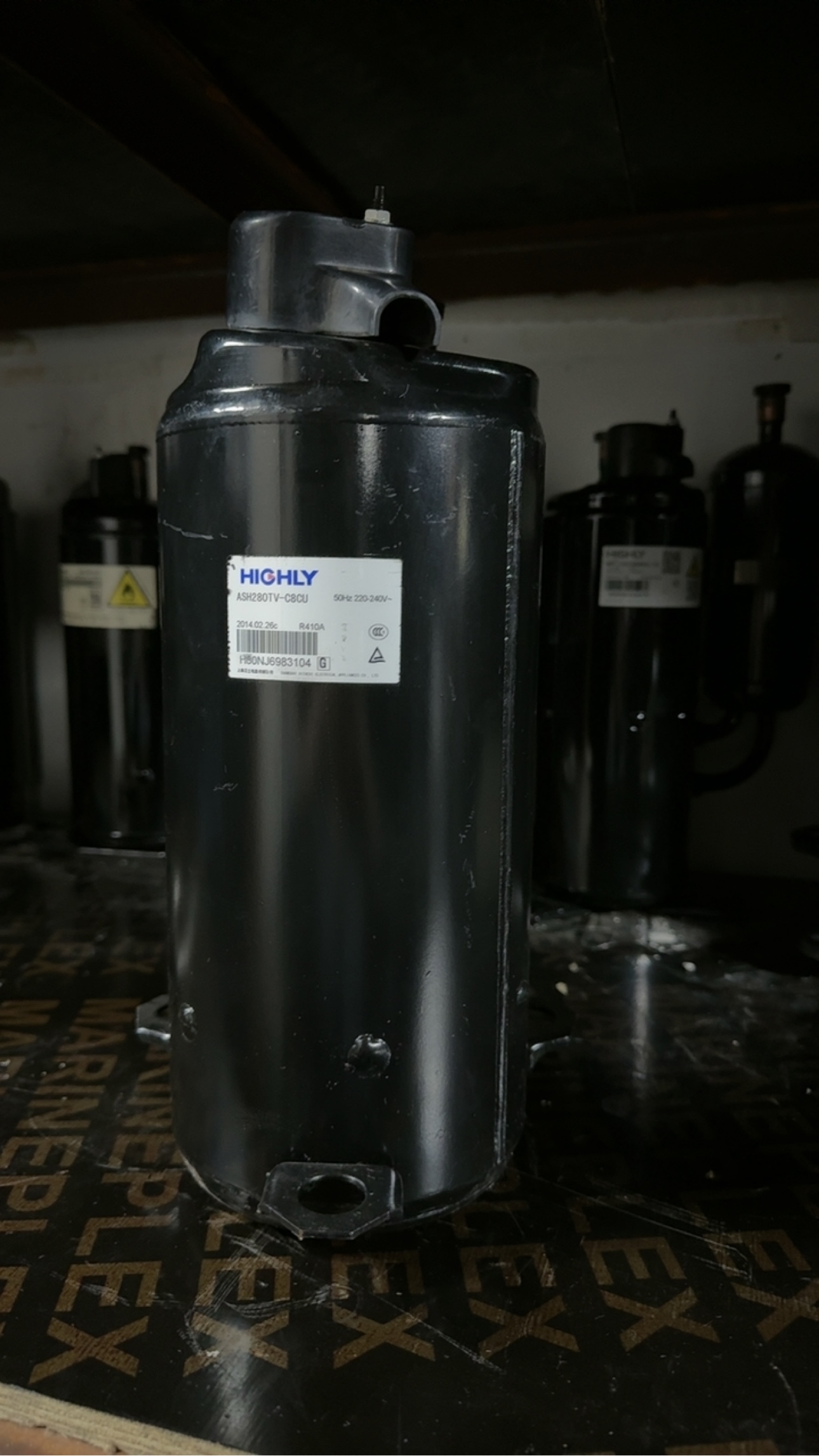 日立空调压缩机ASH280TV一C8CU  R410原装拆机翻新