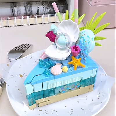 生日蛋糕甜品送女孩男孩儿童玩具礼物适用于乐高拼图6到12岁以上