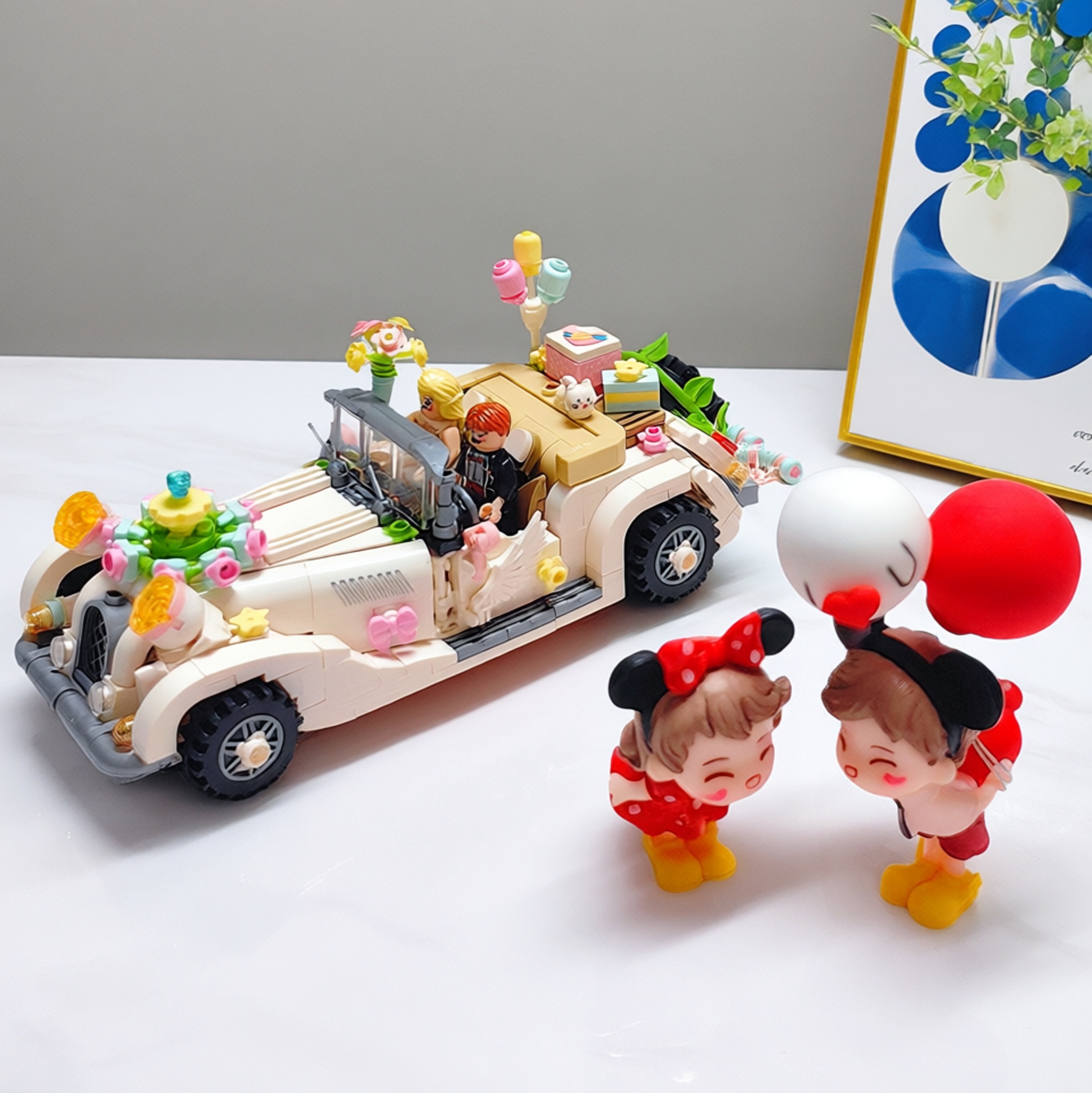 婚车积木拼装女孩子女生玩具系列适用于乐高拼图6到12岁以上礼物