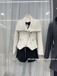 2025新款女装秋冬韩版显瘦白色翻领羽绒内胆短款外套女上衣