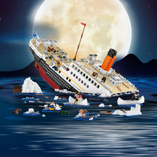LOZ泰坦尼克号小颗粒成人高难度大型拼装 积木玩具船模型潮玩礼物