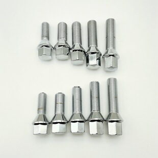 适用于奔驰宝马大众奥迪轮胎螺丝M14M12通用改装锥面汽车轮毂螺栓