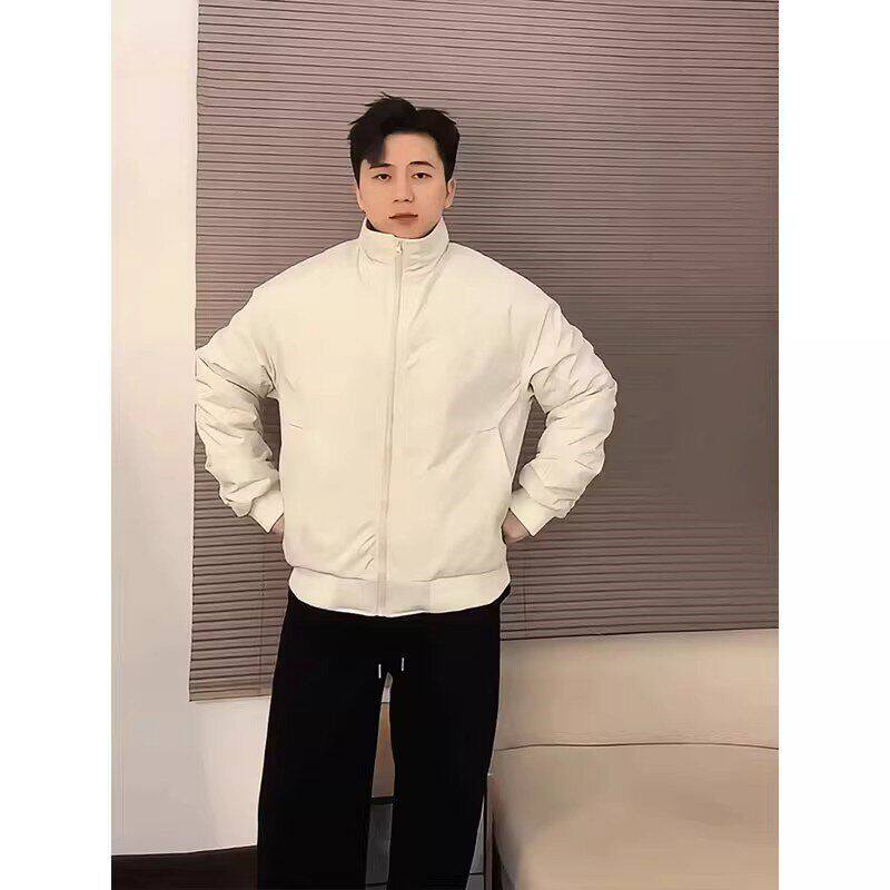 美式外套球服立领anfit杏色三防棉服痞帅棉棒教练le夹克冬季c夹男