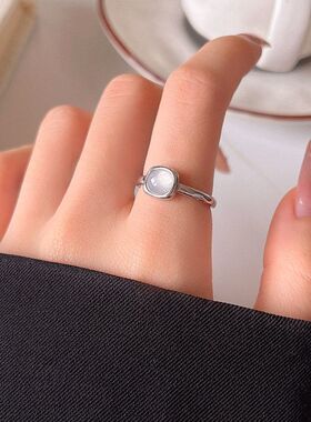 女食指戒小众手饰法式风开口简约