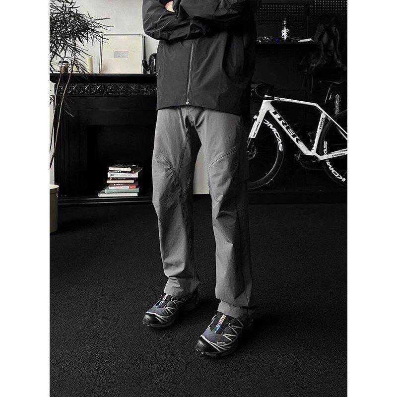 徒步美式春秋冲锋裤登山软壳裤户外防水工装裤男款三防解构2025潮