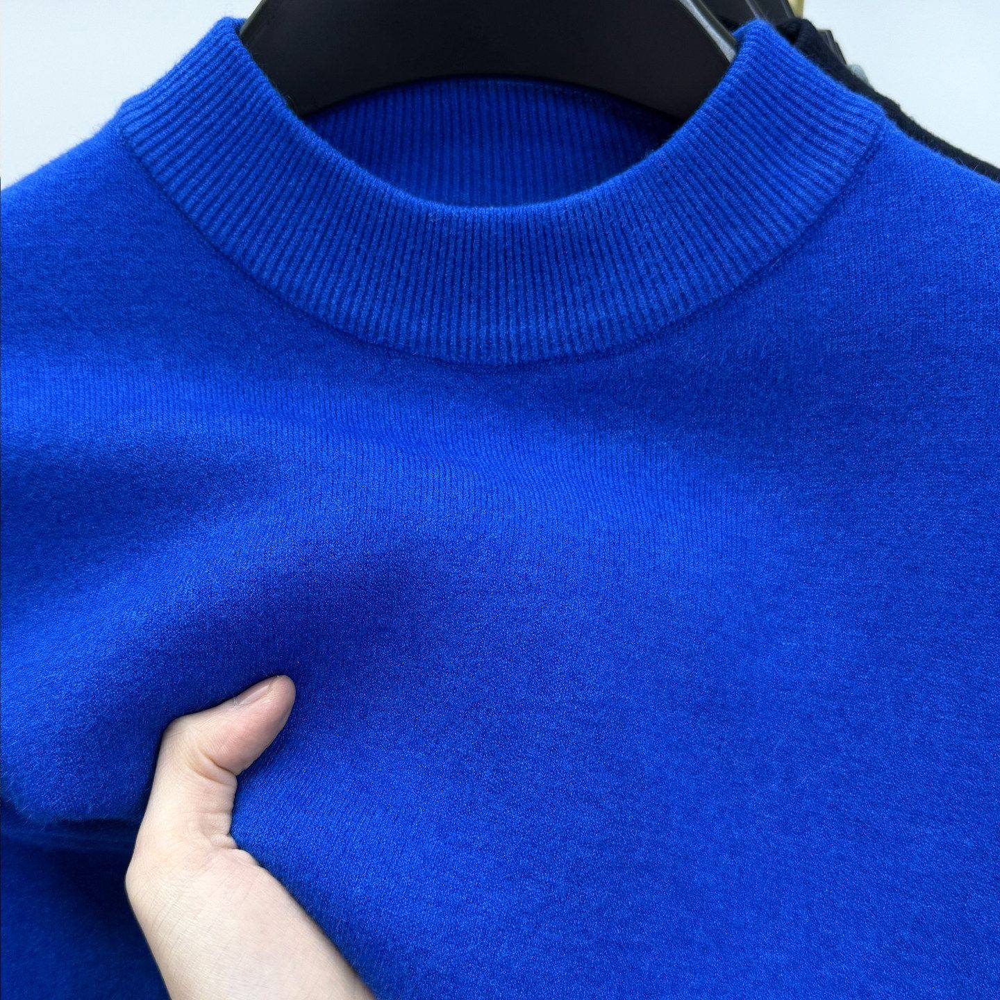 秋冬半高领针织衫男长袖套头内搭打底线衫潮流修身雅痞毛衣男白色,男装,针织衫/毛衣,淘宝优惠券,粉丝福利购,淘宝优惠卷