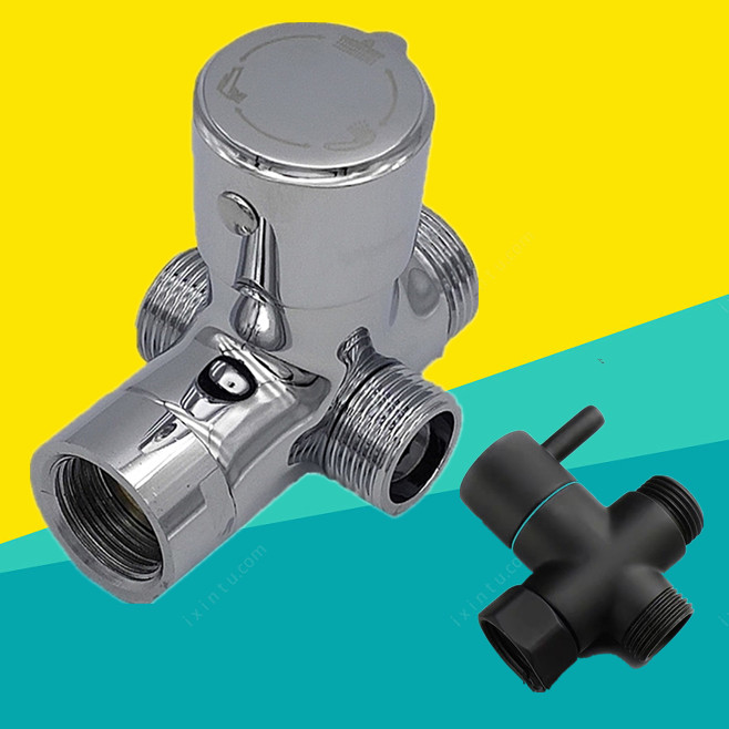 花洒分水器配件一进三出开关水龙头三通三档淋浴分水阀转换切换阀