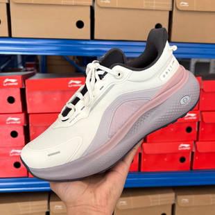 李宁新款女子休闲鞋SOFT PLUS 2透气弹力轻便舒适防水运动鞋女鞋