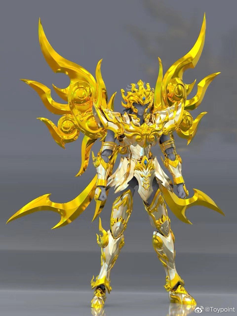 【现货】 toypoint众星起源狮子座 神话ex神黄金圣衣合金成品模型
