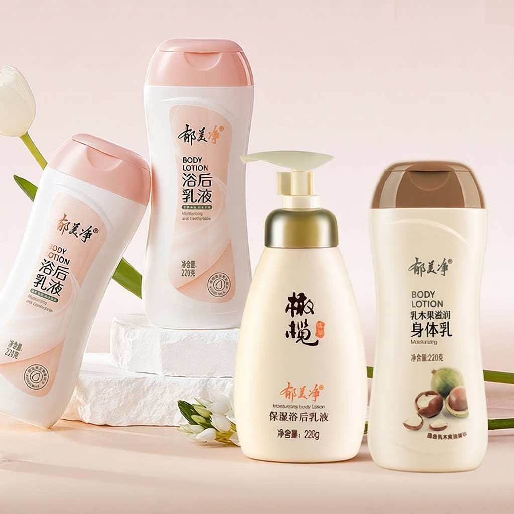 郁美净浴后乳液220橄榄滋润保湿