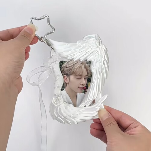 玫瑰天使卡套3D打印丝绸3寸小卡