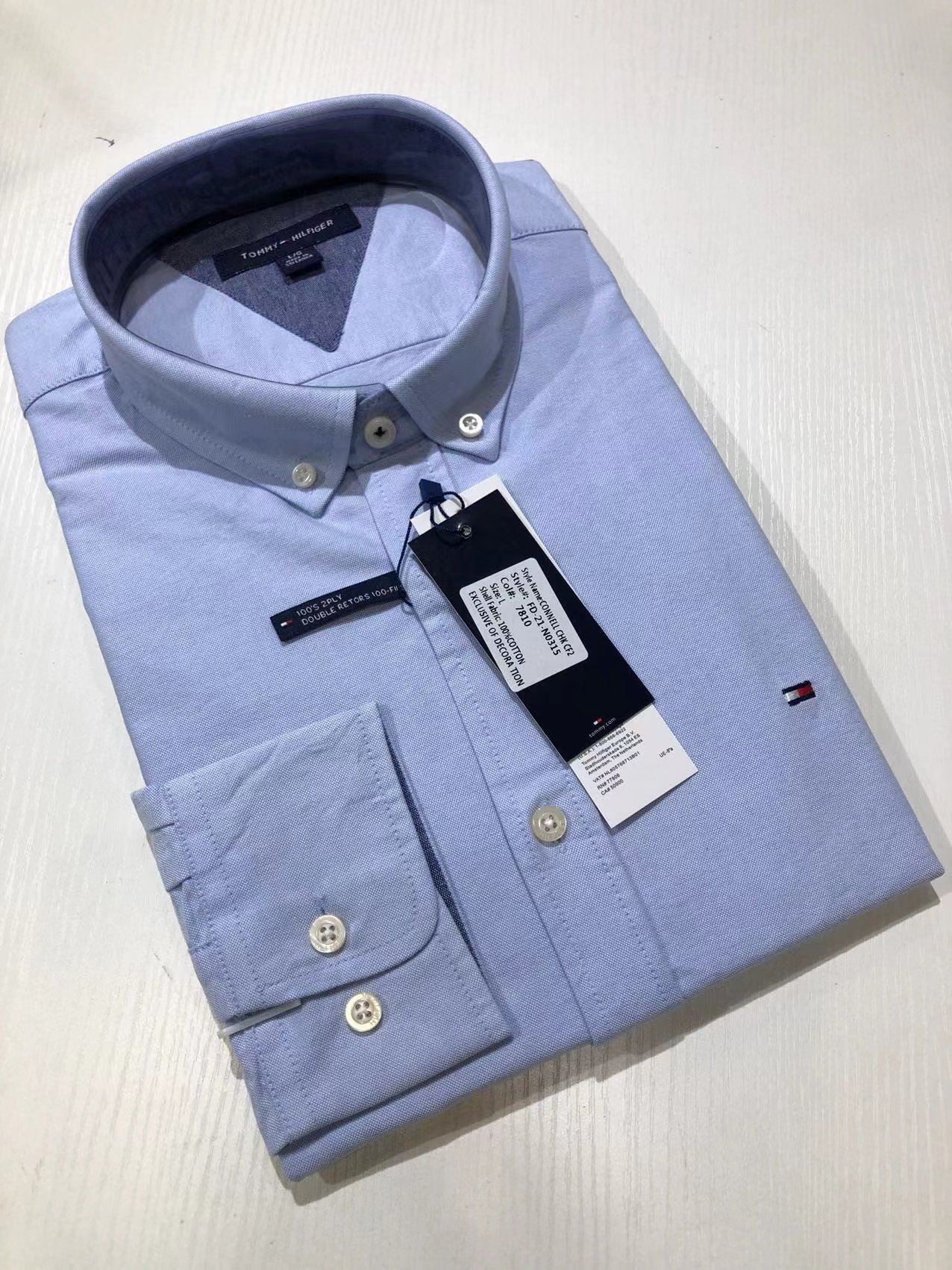 tommy汤米正品美国版衬衫衣春秋纯棉商务宽松款长袖男士