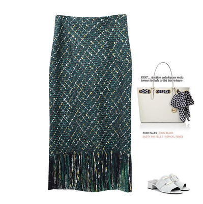 长裙包臀裙名暖小香风O型半身裙