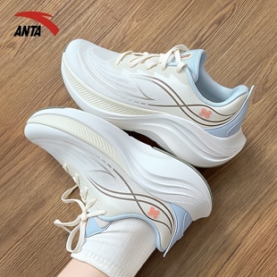 安踏叶子6女运动鞋2026春季新款跑步鞋子专业减震女款轻便跑鞋ins