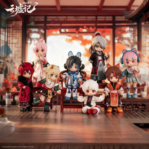 现货NAGI兽仔异色云墟记系列12分娃关节可动人偶盲盒可爱礼物手办