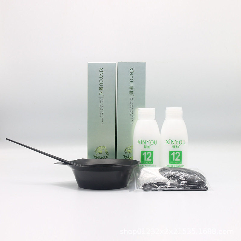 【私人专拍】馨柚XINYOU黑茶色染发剂自己在家染发膏2025流行新款,美发护发/假发,漂发剂,淘宝优惠券,粉丝福利购,淘宝优惠卷