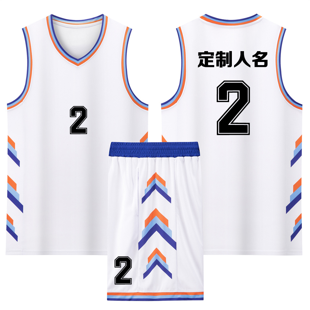 成人儿童篮球服套装球衣夏季背心比赛训练队服定制印字号A212白色