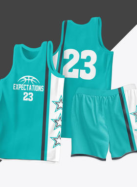 全身数码定制印刷成人儿童篮球服套装球衣比赛训练队服LB063 绿色