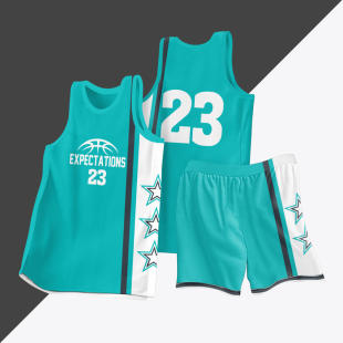 全身数码定制印刷成人儿童篮球服套装球衣比赛训练队服LB063 绿色