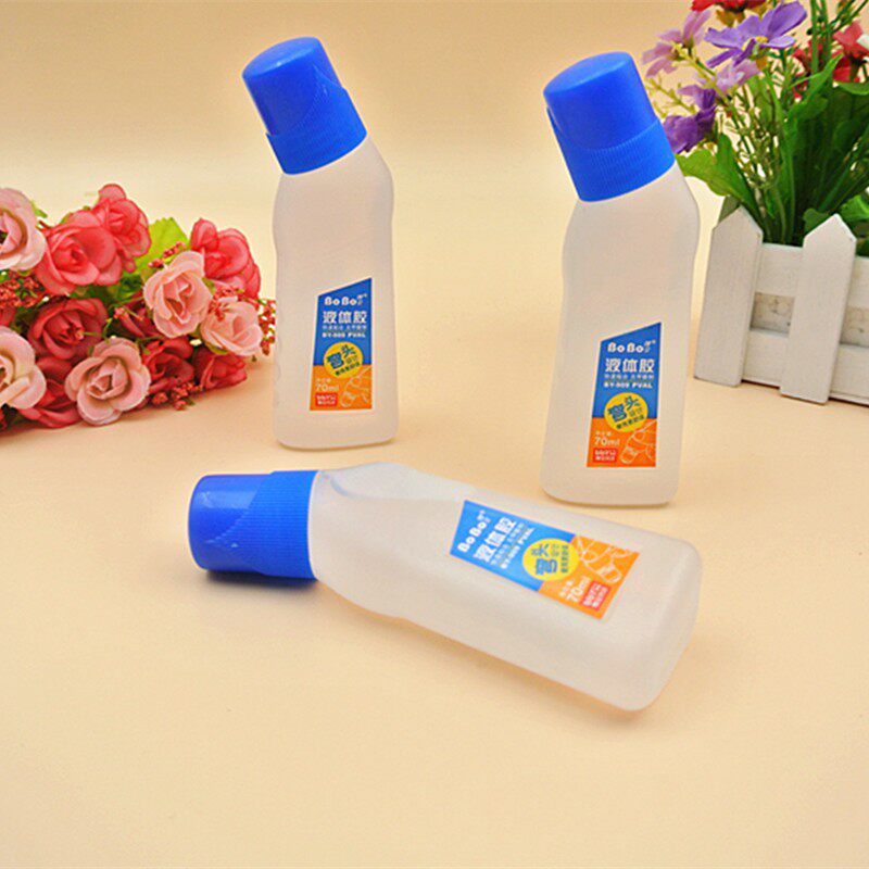 b0b0弯头胶水博宝液体胶水909胶水70毫升海绵头手工胶水diy用品批