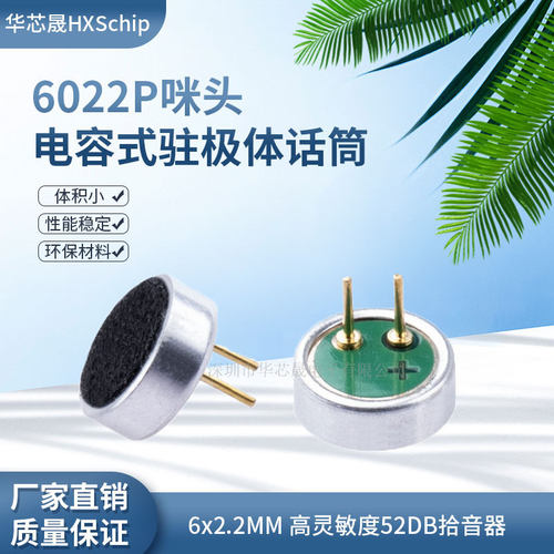6022P带引脚6*2.2咪头高