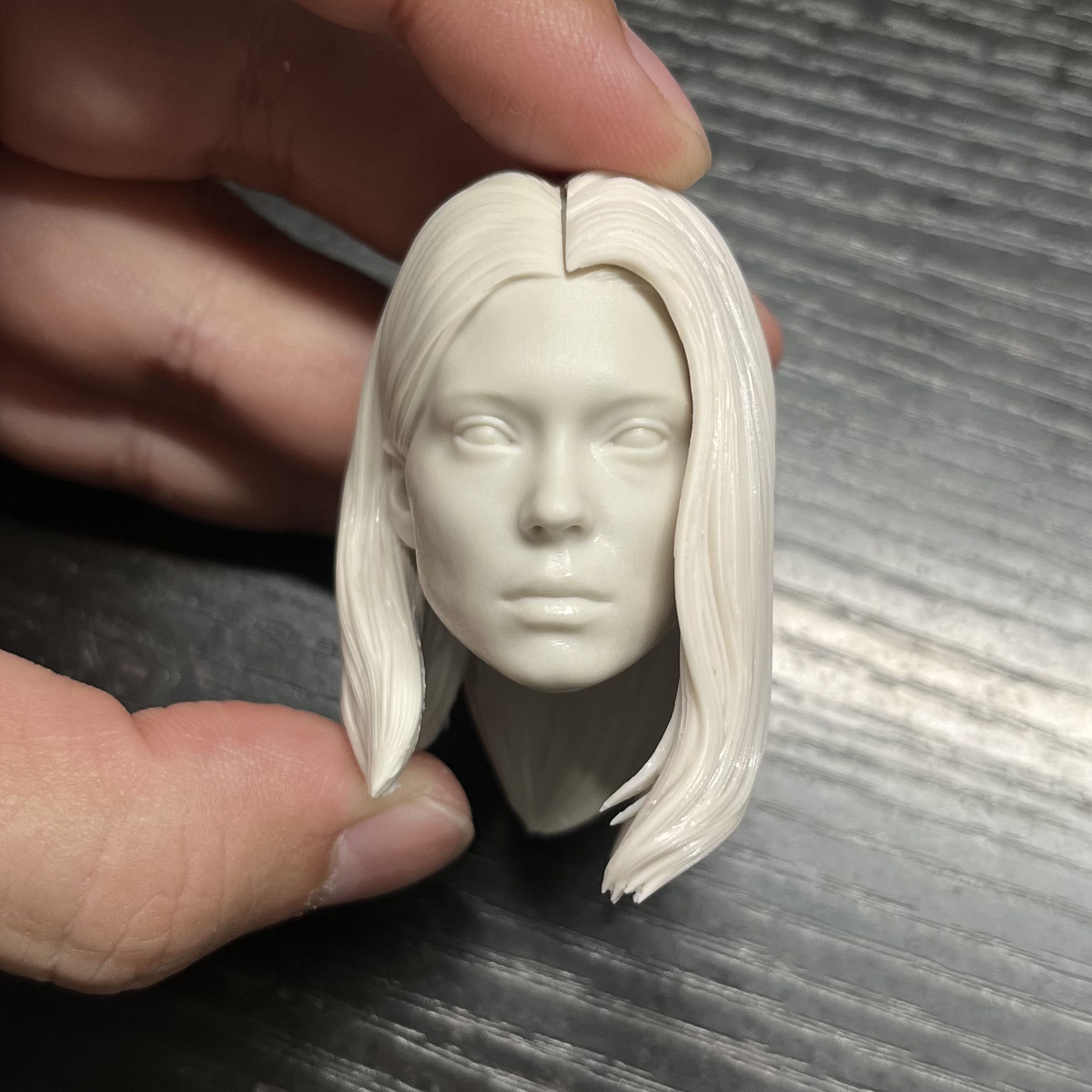 1/6白模 蕾雅赛杜 美女头雕 007 一翻 兵人配件