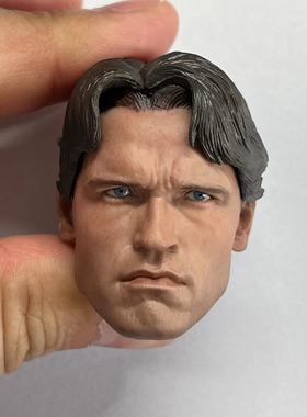 现货 非 hottoys ht 1/6 终结者T1 T800 阿诺.施瓦辛格 年轻头雕