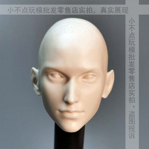 1/6 F7最终幻想7重制版 萨菲罗斯 头雕白模 适合植发 白肤色
