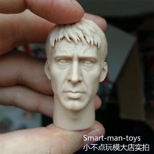 1/6 白模头雕 尼古拉斯凯奇 恶灵骑士 头发拆件 HT精翻 兵人配件