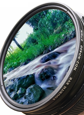 超薄ND2-400可调减光镜62mm 72mm中灰镜适用佳能与尼康18-200镜头
