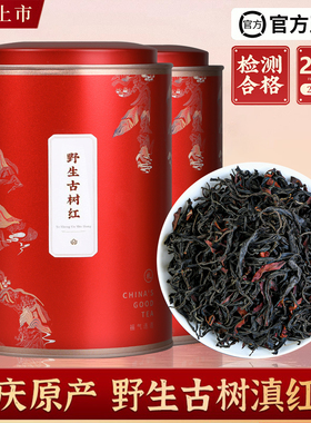 2025新茶云南凤庆正宗野生古树滇红茶叶高档浓香型礼盒罐装送礼