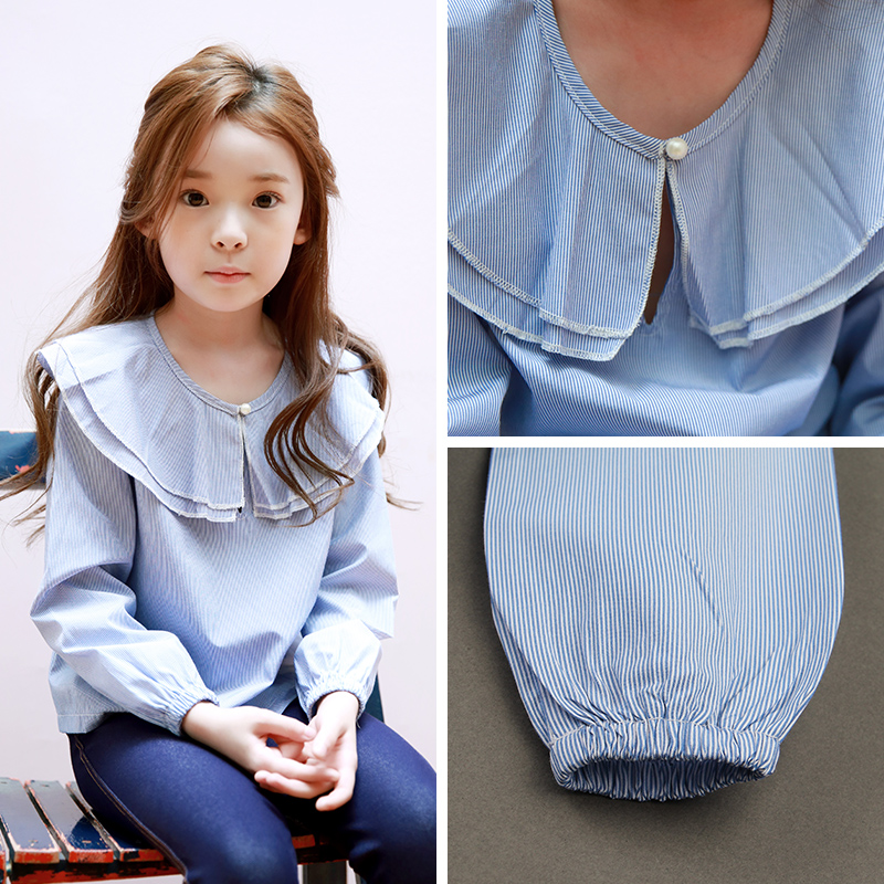 Chemise fille à manche longue - Ref 2088818 Image 1