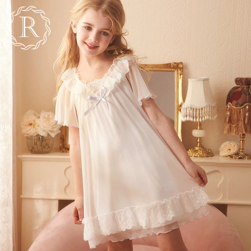 原创古典宫廷风超柔凉感蕾丝裙