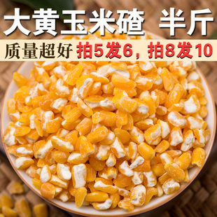 大黄玉米碴250g玉米糁笨碴子苞米渣子熬粥煮饭棒子粥五谷杂粮米A