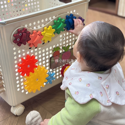 一棵小树忙碌板洞洞板专用早教
