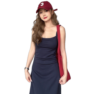 尔给修身吊带裙2024新款女法式高级感夏季气质海边度假收腰连衣裙