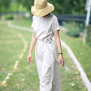 游设原创简约插肩袖 纯素 侧开叉pima棉T恤裙连衣裙